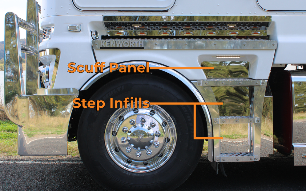 Kenworth scuff panel 610